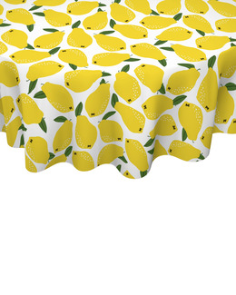 Vaxduk rund Citron ø 140 cm