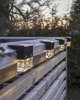 Solcell vägglykta Bubbly LED 4-pack