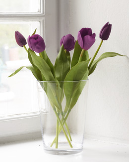 Kunstplante Tulipaner 5-pk Strikking, pynt, garn og strikkeoppskrifter