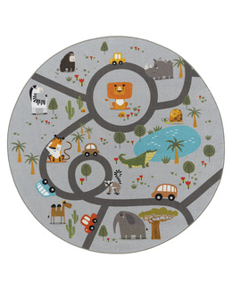Matta med barnmotiv Play Animals