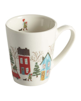 Glöggmugg Vinter med tryckt handritat motiv 2-pack