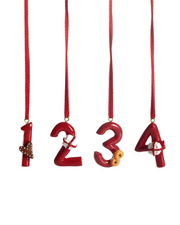 Adventssiffror nr 1-4