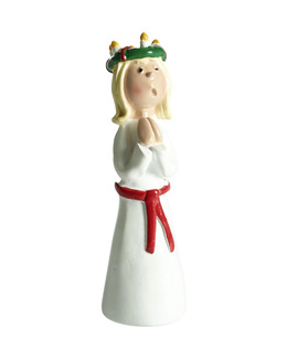Dekoration handmålad Lucia Linnea 10 cm
