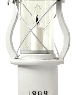 Bordslampa antik lykta av trä
