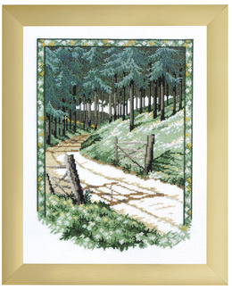Broderikit Tavla Skogsvägen