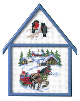 Broderikit Tavla Vinterväg