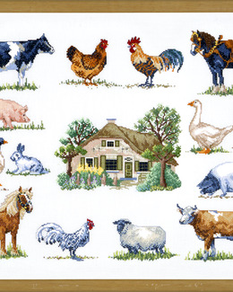 Broderikit Tavla Bondgård