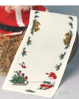 Broderikit Löpare Tomten får slita